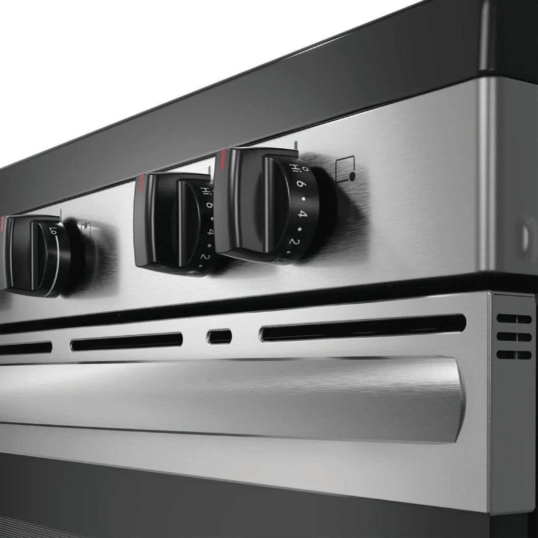 Cuisinière électrique 30 po, 5,3 pi³ Inox avec 5 éléments