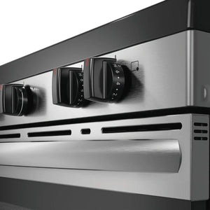 Cuisinière électrique 30 po, 5,3 pi³ Inox avec 5 éléments