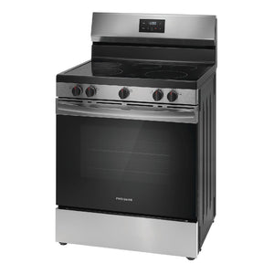 Cuisinière électrique 30 po, 5,3 pi³ Inox avec 5 éléments