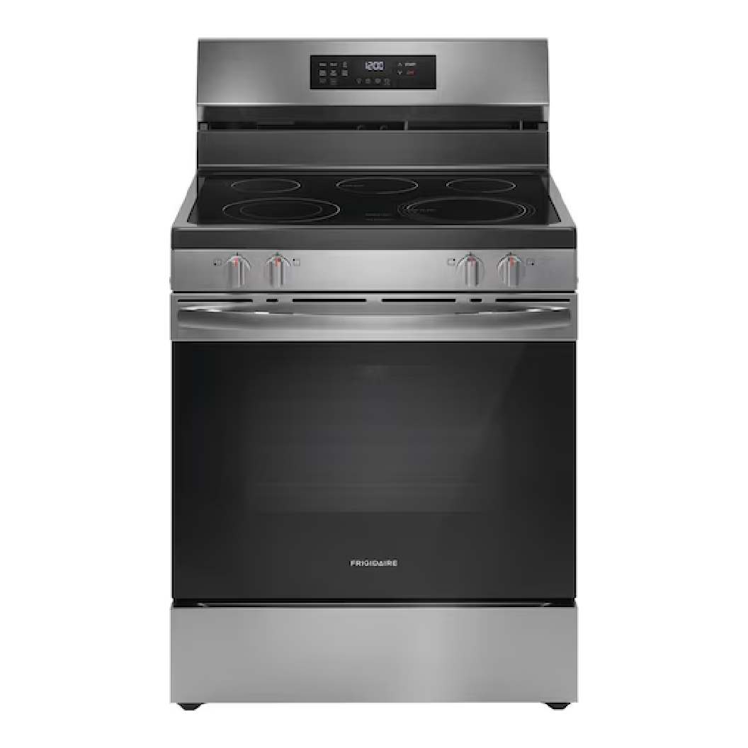 Cuisinière électrique autoportante 30 po, 5,3 pi³ Inox avec Air Fry et 5 éléments