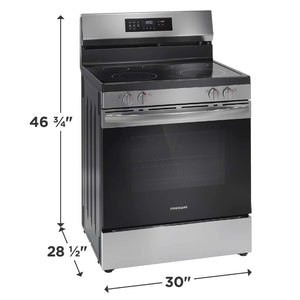 Cuisinière électrique autoportante 30 po, 5,3 pi³ Inox avec Air Fry et 5 éléments