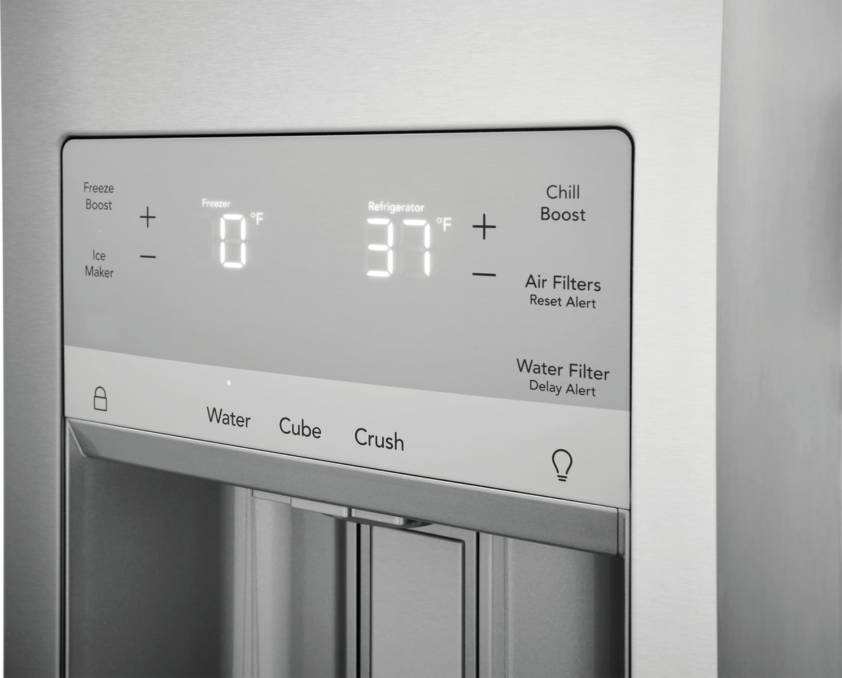 Réfrigérateur portes françaises Inox 36po