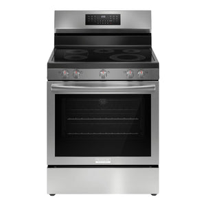 Cuisinière électrique 30 po, 5,3 pi³ Inox avec Convection totale, Air Fry et Air Sous Vide