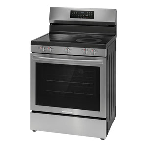 Cuisinière électrique 30 po, 5,3 pi³ Inox avec Convection totale, Air Fry et Air Sous Vide