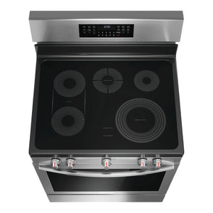 Cuisinière électrique 30 po, 5,3 pi³ Inox avec Convection totale, Air Fry et Air Sous Vide