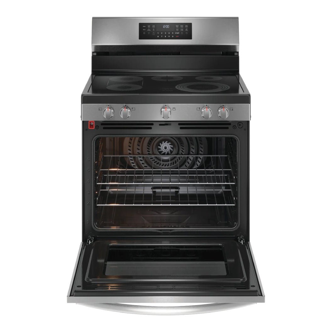 Cuisinière électrique 30 po, 5,3 pi³ Inox avec Convection totale, Air Fry et Air Sous Vide