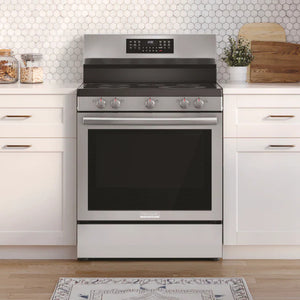 Cuisinière électrique 30 po, 5,3 pi³ Inox avec Convection totale, Air Fry et Air Sous Vide
