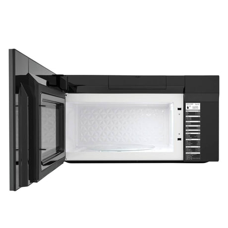 Micro-ondes à hotte, 1,9 pi³, 1000W, acier inoxydable noir