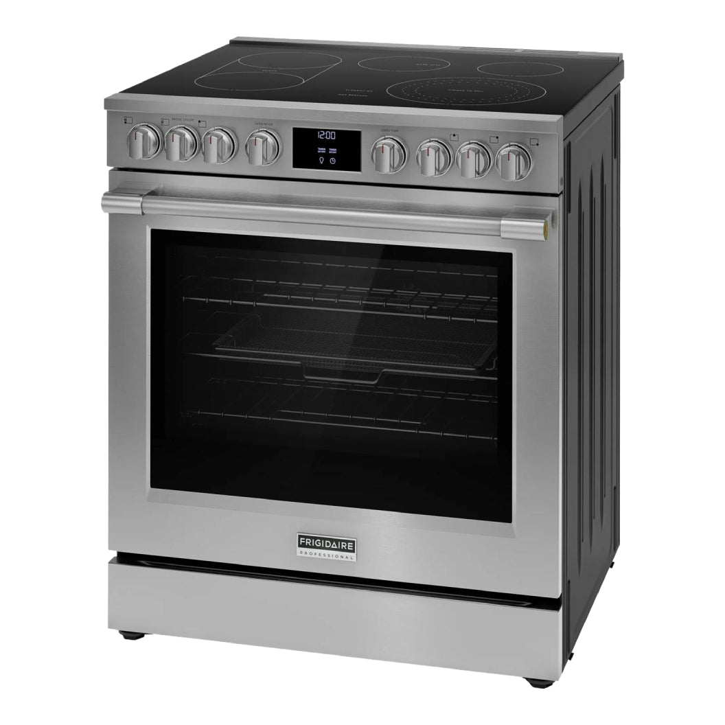 Cuisinière électrique 30 po, 6,2 pi³ Inox avec Convection totale, Air Fry et Autonettoyage
