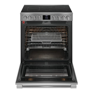 Cuisinière électrique 30 po, 6,2 pi³ Inox avec Convection totale, Air Fry et Autonettoyage