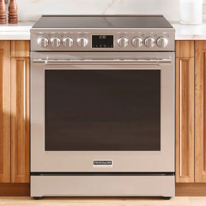 Cuisinière électrique 30 po, 6,2 pi³ Inox avec Convection totale, Air Fry et Autonettoyage