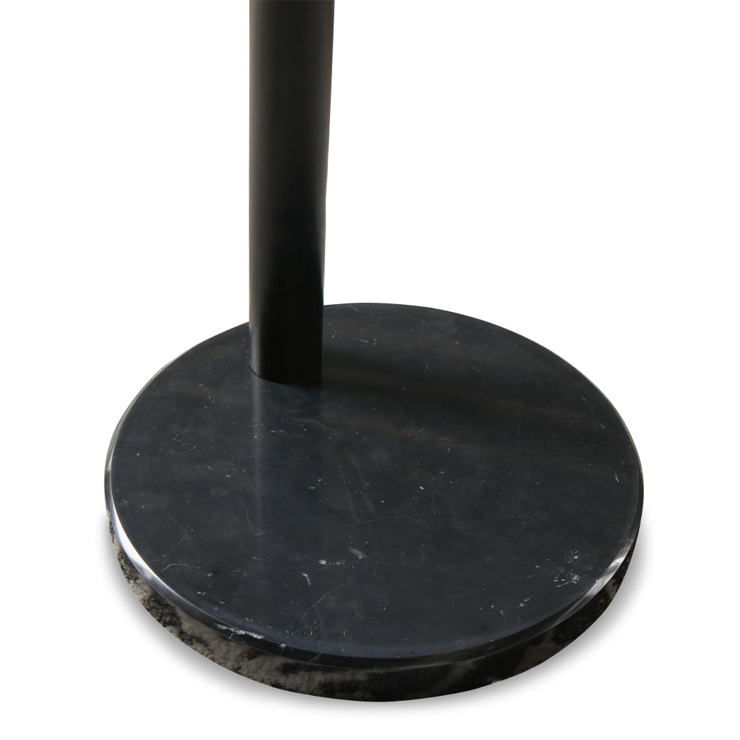 Lampe sur pied arquée en métal noir 85 po. - Veergate