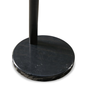 Lampe sur pied arquée en métal noir 85 po. - Veergate
