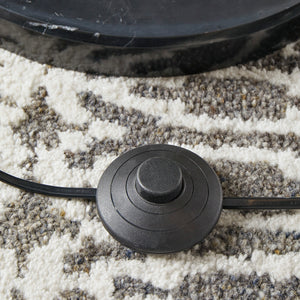 Lampe sur pied arquée en métal noir 85 po. - Veergate