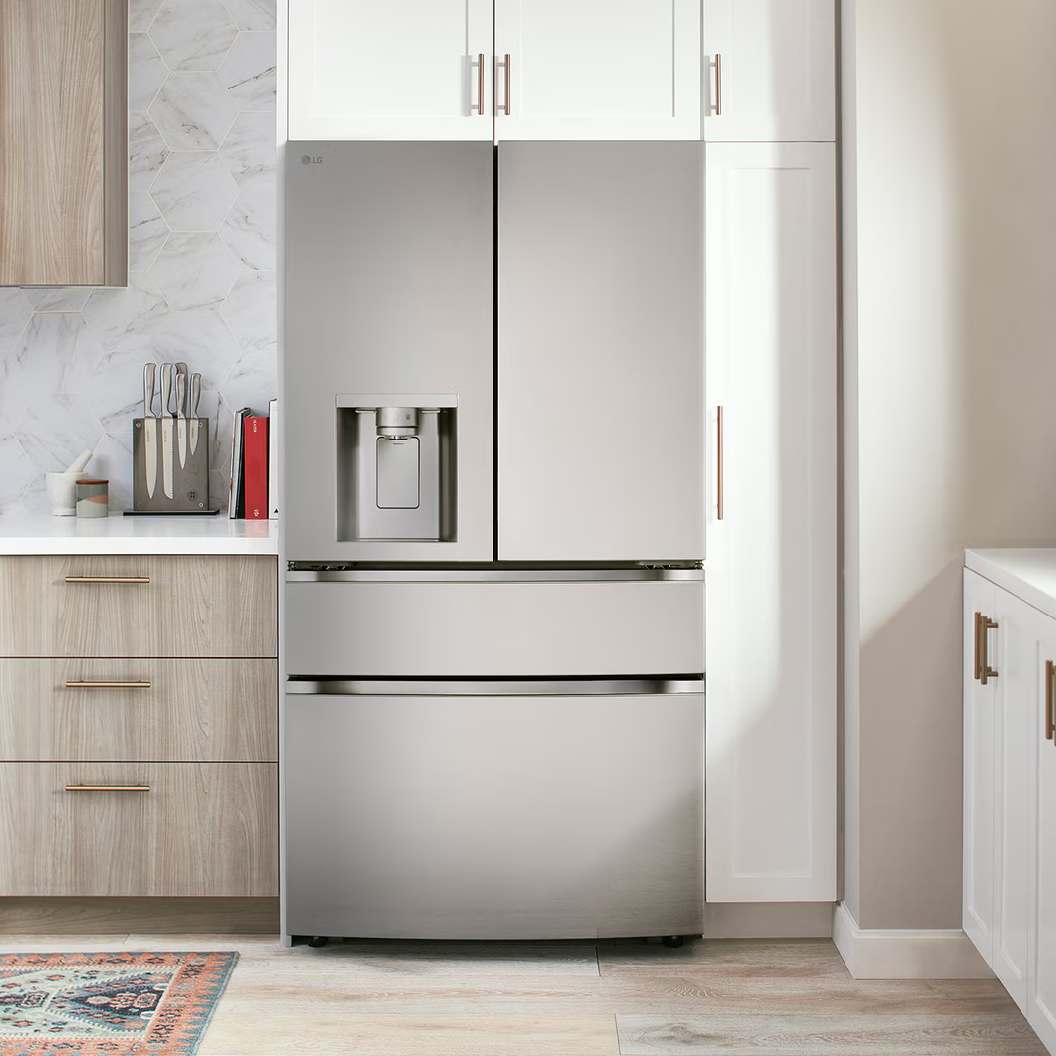 Réfrigérateur porte française intelligent 36 po, 29 pi³, 4 portes Inox avec tiroir Full-Convert™