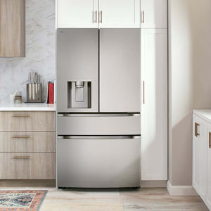 Réfrigérateur porte française intelligent 36 po, 29 pi³, 4 portes Inox avec tiroir Full-Convert™
