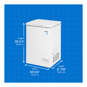 Congélateur coffre 21 po, 3,5 pi³ Blanc