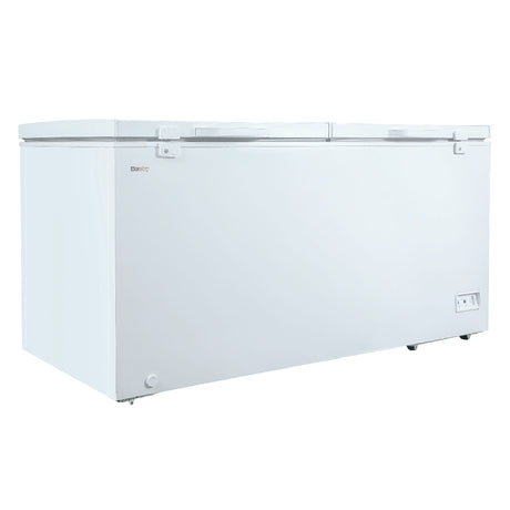 Congélateur coffre à 2 portes 67 po, 17,3 pi³ Blanc