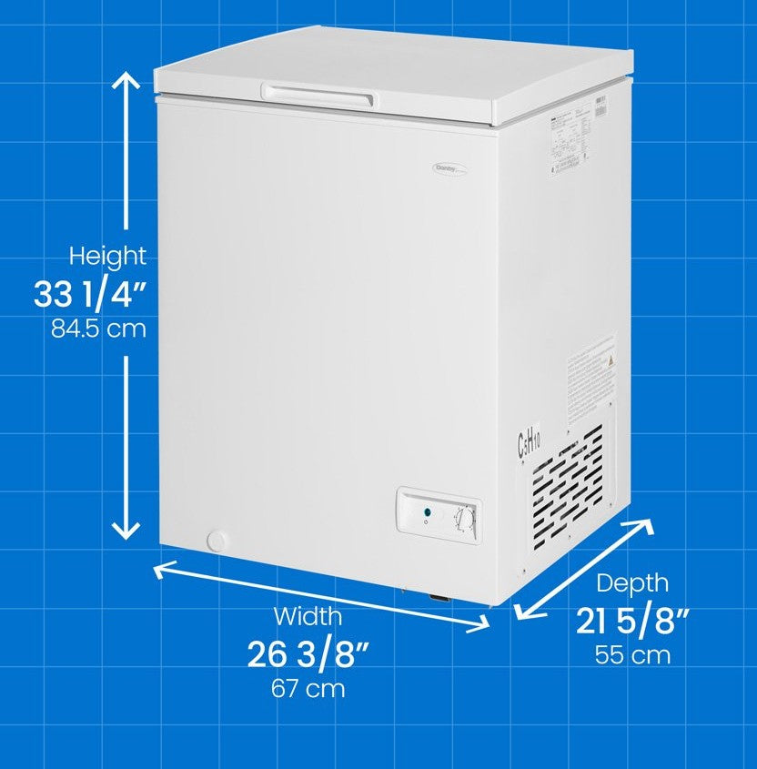Congélateur coffre 27 po, 5,0 pi³ Blanc
