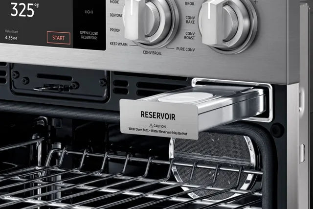 Four encastrable double à vapeur 30 po Inox Argent