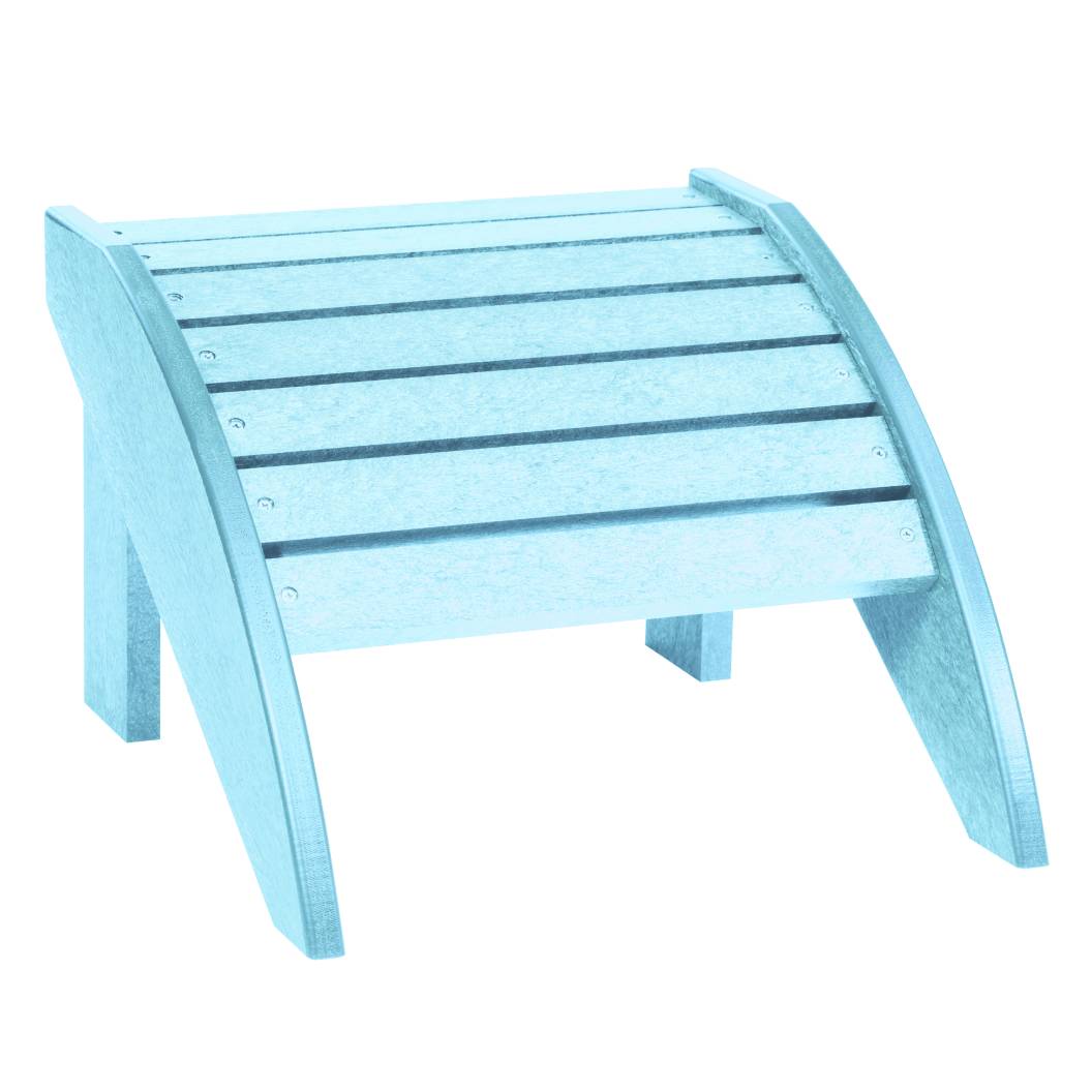 Repose pied bleu pâle plastique recyclé - Adirondack