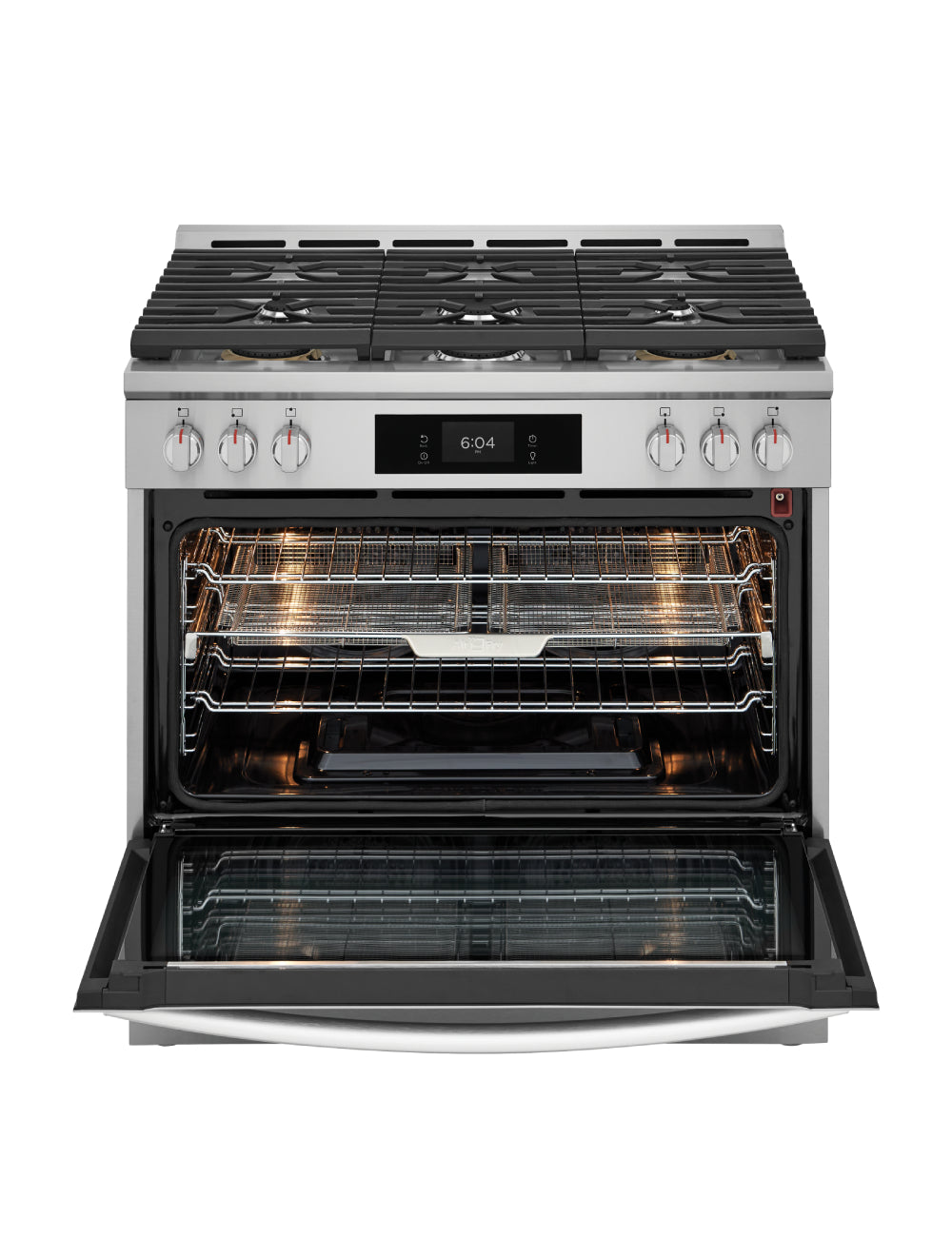 Cuisinière au gaz autoportante 36 po. 4,6 pi³ Inox