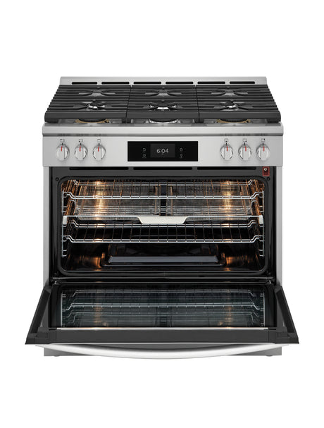 Cuisinière au gaz autoportante 36 po. 4,6 pi³ Inox
