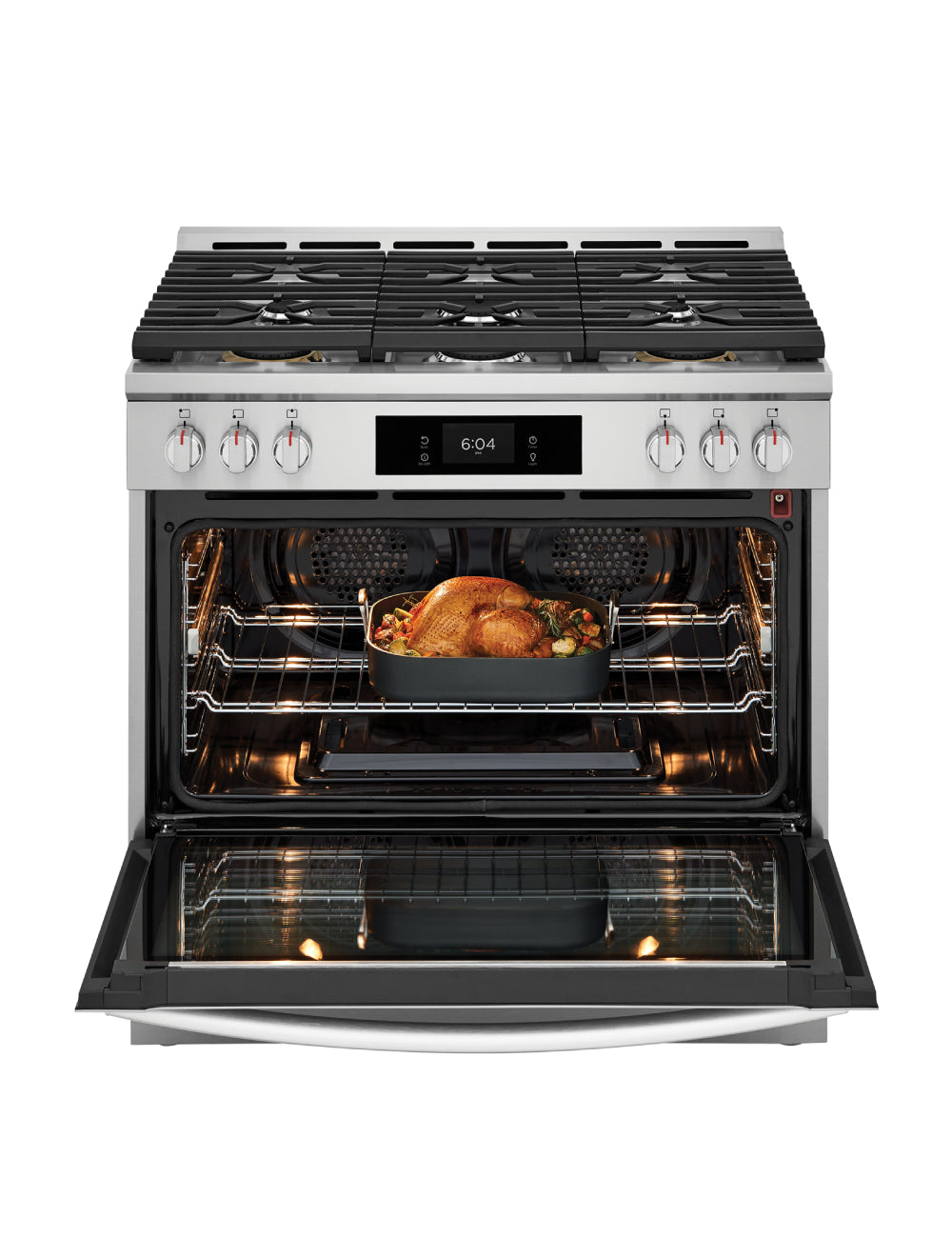 Cuisinière au gaz autoportante 36 po. 4,6 pi³ Inox