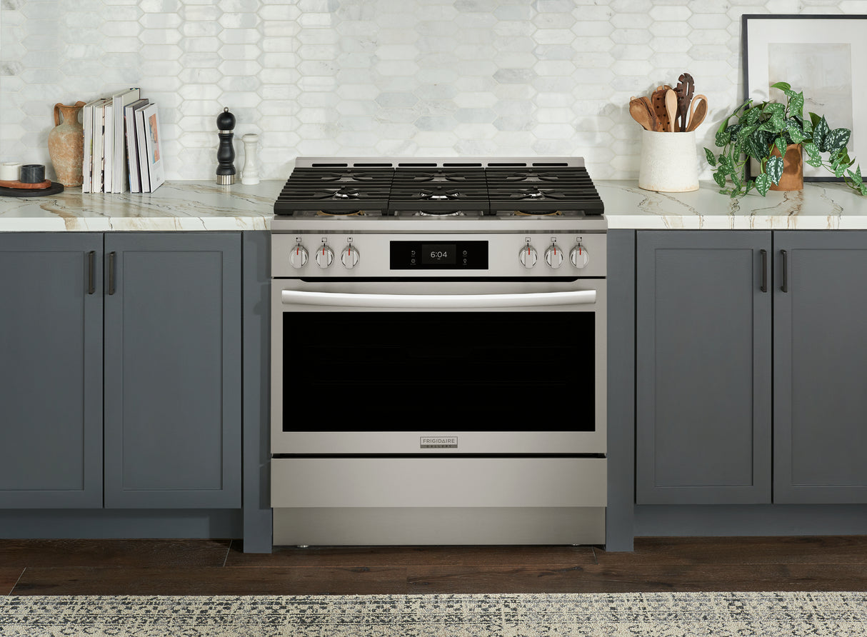 Cuisinière au gaz autoportante 36 po. 4,6 pi³ Inox
