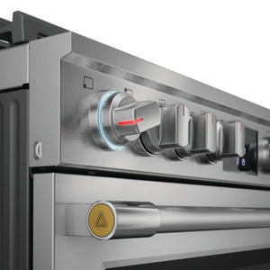 Cuisinière au gaz 30 po, 6,0 pi³ Inox avec Convection, Air Fry et Autonettoyage