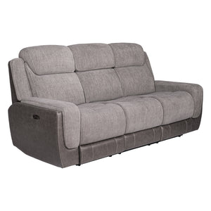 Sofa en tissu gris deux tons zéro gravité motorisé - K2179