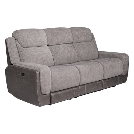 Sofa en tissu gris deux tons zéro gravité motorisé - K2179