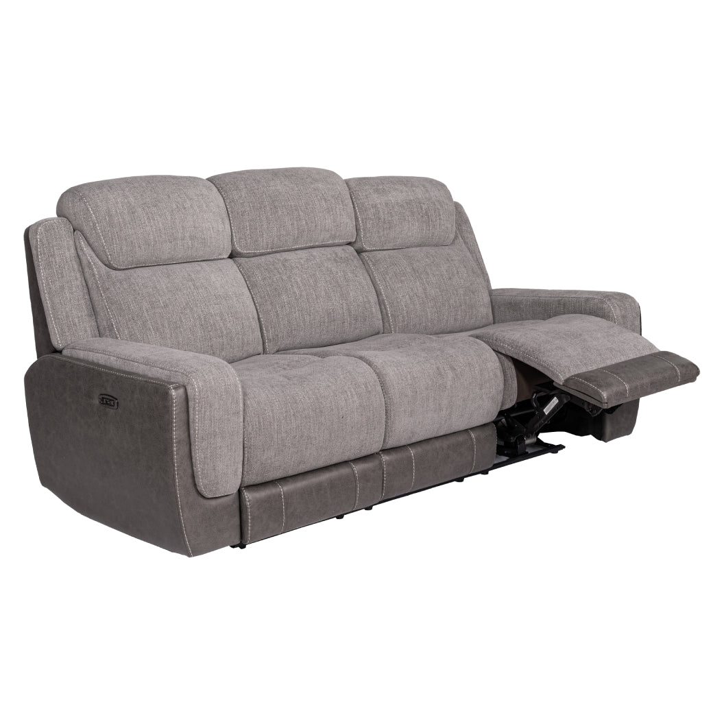 Sofa en tissu gris deux tons zéro gravité motorisé - K2179