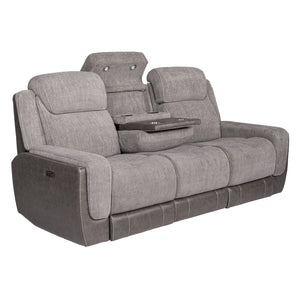 Sofa en tissu gris deux tons zéro gravité motorisé - K2179
