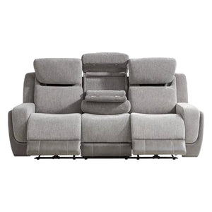 Sofa en tissu gris deux tons zéro gravité motorisé - K2179