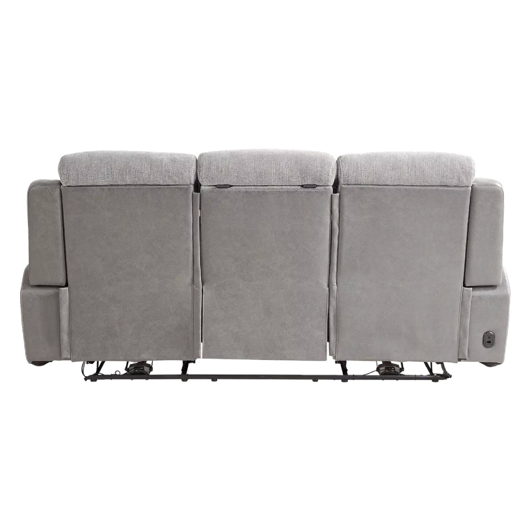 Sofa en tissu gris deux tons zéro gravité motorisé - K2179