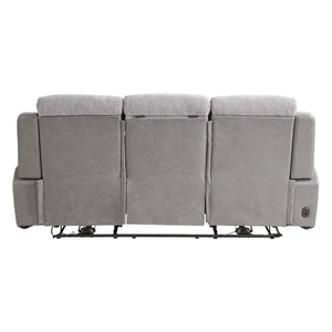 Sofa en tissu gris deux tons zéro gravité motorisé - K2179