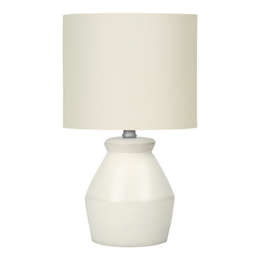 Lampe de table en céramique crème 17 po - I 9740