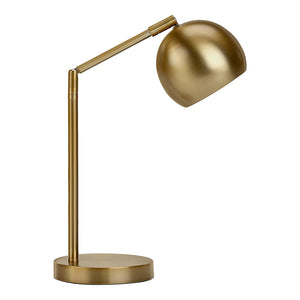 Lampe de table en métal doré avec support flexible 19 po - I 9644