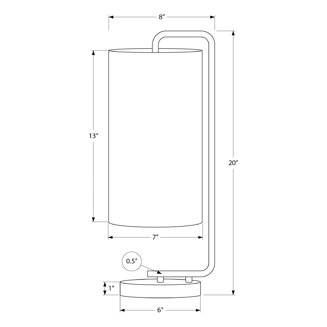 Lampe de table en marbre blanc et métal doré 20 po - I 9636