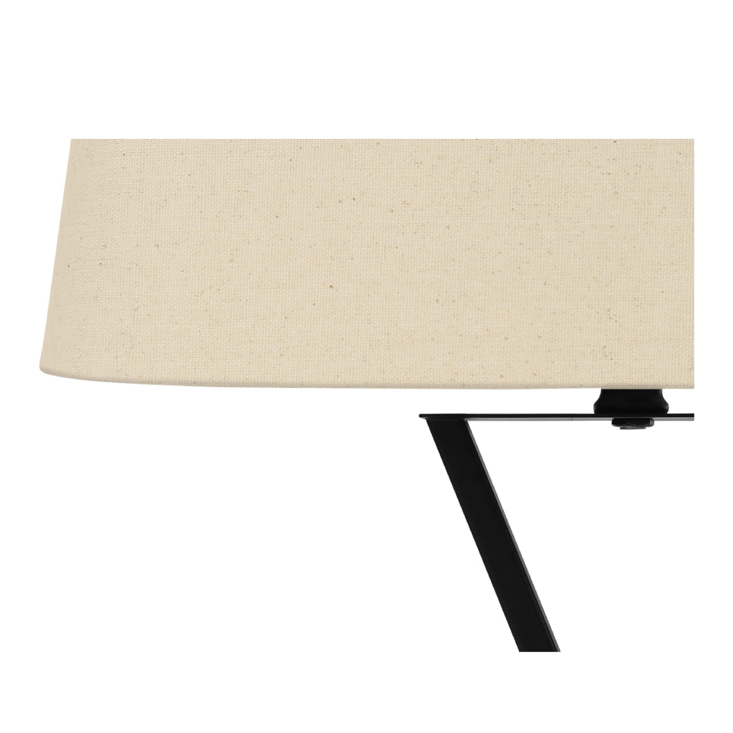 Lampe de table en métal noir 25 po