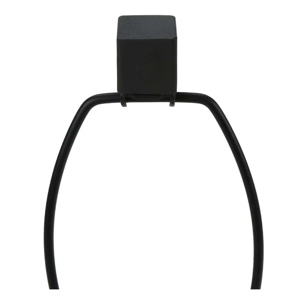 Lampe de table en métal noir 25 po
