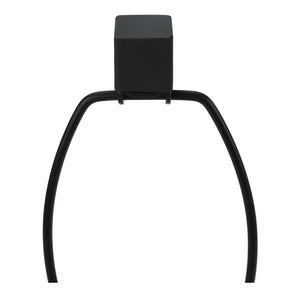 Lampe de table en métal noir 25 po