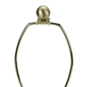 Lampe de table en résine crème texturée 21 po.