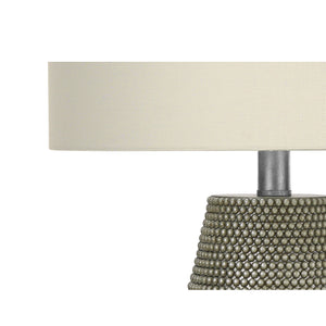 Lampe de table résine grise 24 po