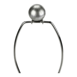 Lampe de table résine grise 24 po