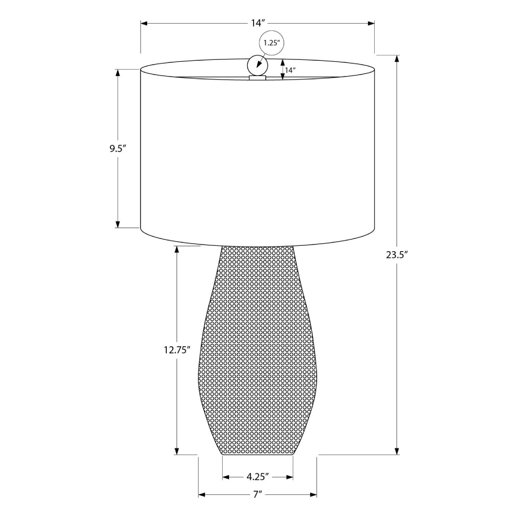Lampe de table en résine texturée 24 po - I 9654-9655