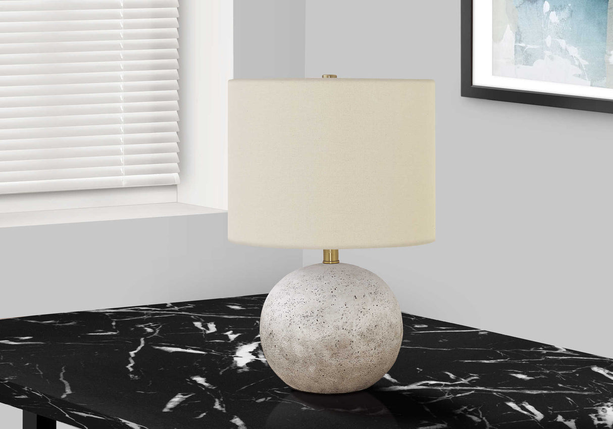 Lampe de table en béton gris 20 po.