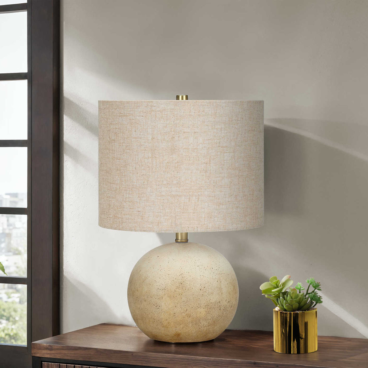 Lampe de table en béton texturé 20 po - I 9717-9718