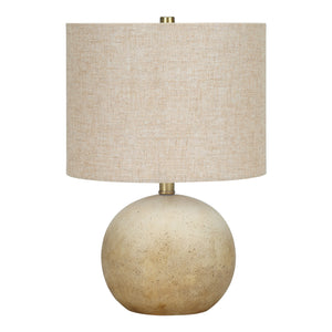 Lampe de table en béton beige 20 po.